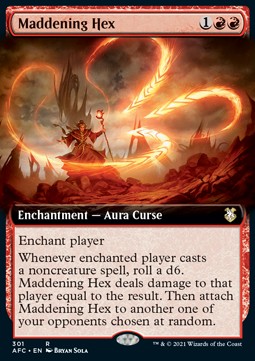 Maddening Hex⁣ - Commander: Adventures in the Forgotten Realms: Extras⁣ (Rare)⁣ [301]