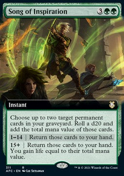 Song of Inspiration⁣ - Commander: Adventures in the Forgotten Realms: Extras⁣ (Rare)⁣ [311]