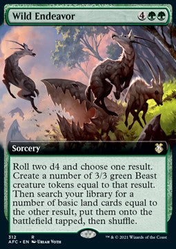 Wild Endeavor⁣ - Commander: Adventures in the Forgotten Realms: Extras⁣ (Rare)⁣ [312]