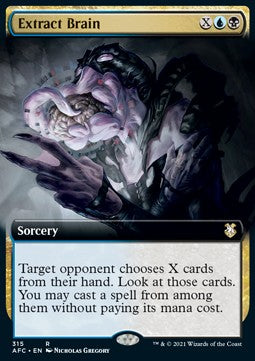 Extract Brain⁣ - Commander: Adventures in the Forgotten Realms: Extras⁣ (Rare)⁣ [315]