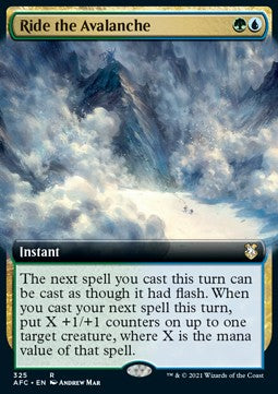 Ride the Avalanche⁣ - Commander: Adventures in the Forgotten Realms: Extras⁣ (Rare)⁣ [325]