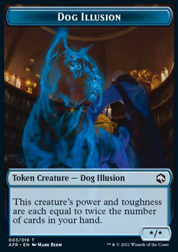 Dog Illusion Token (Blue */*)⁣ - Adventures in the Forgotten Realms: Extras⁣ (Token)⁣ [T03]