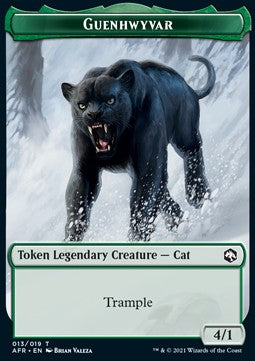 Guenhwyvar Token (Green 4/1)⁣ - Adventures in the Forgotten Realms: Extras⁣ (Token)⁣ [T13]