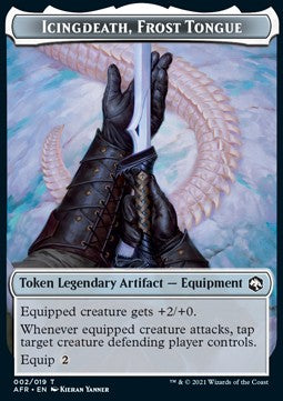 Icingdeath, Frost Tongue Token // Wolf Token (G 2/2)⁣ - Adventures in the Forgotten Realms: Extras⁣ (Token)⁣ [T 2/14]