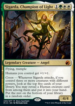 Sigarda, Champion of Light⁣ - Innistrad: Midnight Hunt⁣ (Mythic)⁣ [240]