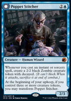 Poppet Stitcher // Poppet Factory⁣ - Innistrad: Midnight Hunt⁣ (Mythic)⁣ [71]