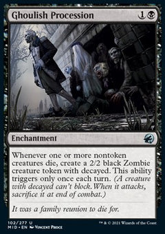 Ghoulish Procession⁣ - Innistrad: Midnight Hunt⁣ (Uncommon)⁣ [102]