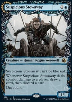 Suspicious Stowaway // Seafaring Werewolf⁣ - Innistrad: Midnight Hunt: Extras⁣ (Rare)⁣ [288]