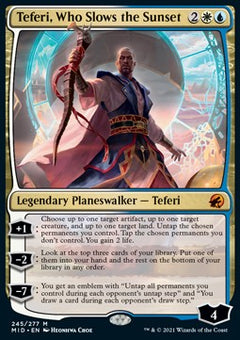 Teferi, Who Slows the Sunset⁣ - Innistrad: Midnight Hunt⁣ (Mythic)⁣ [245]