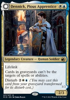 Dennick, Pious Apprentice // Dennick, Pious Apparition⁣ - Innistrad: Midnight Hunt⁣ (Rare)⁣ [217]