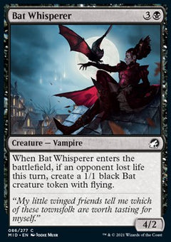 Bat Whisperer⁣ - Innistrad: Midnight Hunt⁣ (Common)⁣ [86]