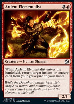 Ardent Elementalist⁣ - Innistrad: Midnight Hunt⁣ (Common)⁣ [128]