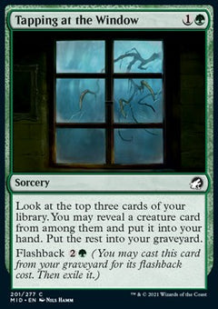 Tapping at the Window⁣ - Innistrad: Midnight Hunt⁣ (Common)⁣ [201]