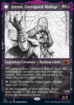 Jerren, Corrupted Bishop // Ormendahl, the Corrupter⁣ - Innistrad: Midnight Hunt: Extras⁣ (Mythic)⁣ [316]