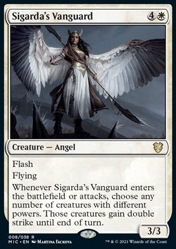 Sigarda's Vanguard (V.1)⁣ - Commander: Innistrad: Midnight Hunt⁣ (Rare)⁣ [8]
