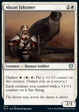 Abzan Falconer⁣ - Commander: Innistrad: Midnight Hunt⁣ (Uncommon)⁣ [77]