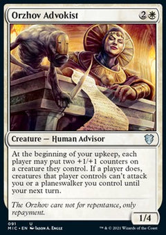 Orzhov Advokist⁣ - Commander: Innistrad: Midnight Hunt⁣ (Uncommon)⁣ [91]