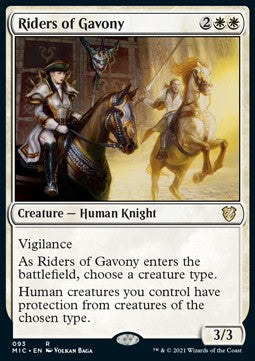 Riders of Gavony⁣ - Commander: Innistrad: Midnight Hunt⁣ (Rare)⁣ [93]