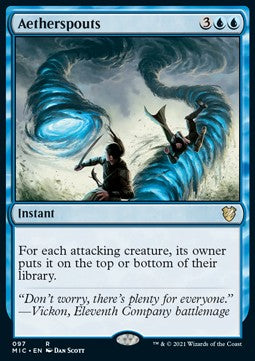 Aetherspouts⁣ - Commander: Innistrad: Midnight Hunt⁣ (Rare)⁣ [97]