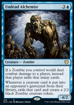 Undead Alchemist⁣ - Commander: Innistrad: Midnight Hunt⁣ (Rare)⁣ [105]