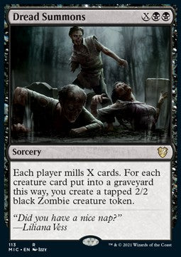 Dread Summons⁣ - Commander: Innistrad: Midnight Hunt⁣ (Rare)⁣ [113]