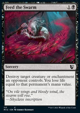 Feed the Swarm⁣ - Commander: Innistrad: Midnight Hunt⁣ (Common)⁣ [117]
