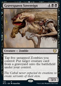 Gravespawn Sovereign⁣ - Commander: Innistrad: Midnight Hunt⁣ (Rare)⁣ [120]