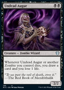 Undead Augur⁣ - Commander: Innistrad: Midnight Hunt⁣ (Uncommon)⁣ [130]