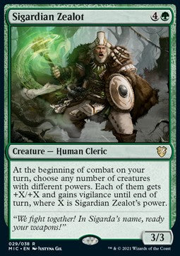 Sigardian Zealot (V.1)⁣ - Commander: Innistrad: Midnight Hunt⁣ (Rare)⁣ [29]