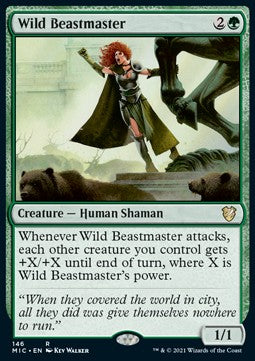 Wild Beastmaster⁣ - Commander: Innistrad: Midnight Hunt⁣ (Rare)⁣ [146]