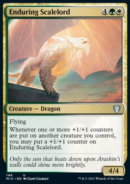 Enduring Scalelord⁣ - Commander: Innistrad: Midnight Hunt⁣ (Uncommon)⁣ [149]