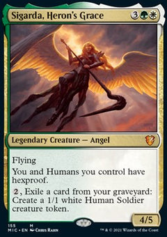Sigarda, Heron's Grace⁣ - Commander: Innistrad: Midnight Hunt⁣ (Mythic)⁣ [155]