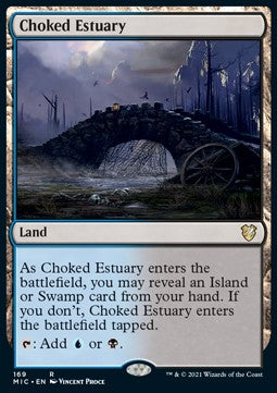 Choked Estuary⁣ - Commander: Innistrad: Midnight Hunt⁣ (Rare)⁣ [169]