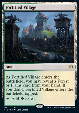 Fortified Village⁣ - Commander: Innistrad: Midnight Hunt⁣ (Rare)⁣ [174]