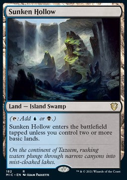 Sunken Hollow⁣ - Commander: Innistrad: Midnight Hunt⁣ (Rare)⁣ [182]