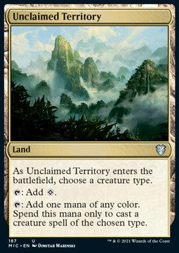 Unclaimed Territory⁣ - Commander: Innistrad: Midnight Hunt⁣ (Uncommon)⁣ [187]