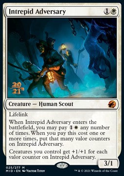 Intrepid Adversary (V.1)⁣ - Innistrad: Midnight Hunt: Promos⁣ (Mythic)⁣ [25]