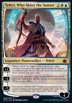 Teferi, Who Slows the Sunset (V.1)⁣ - Innistrad: Midnight Hunt: Promos⁣ (Mythic)⁣ [245]
