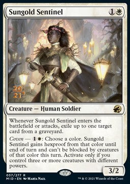 Sungold Sentinel (V.1)⁣ - Innistrad: Midnight Hunt: Promos⁣ (Rare)⁣ [37]