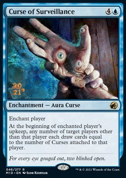 Curse of Surveillance (V.1)⁣ - Innistrad: Midnight Hunt: Promos⁣ (Rare)⁣ [46]