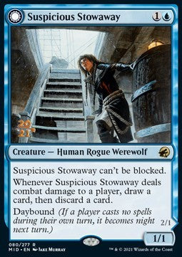 Suspicious Stowaway // Seafaring Werewolf⁣ - Innistrad: Midnight Hunt: Promos⁣ (Rare)⁣ [80]