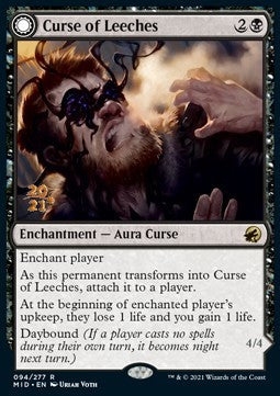 Curse of Leeches // Leeching Lurker⁣ - Innistrad: Midnight Hunt: Promos⁣ (Rare)⁣ [94]