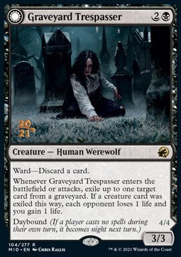 Graveyard Trespasser // Graveyard Glutton⁣ - Innistrad: Midnight Hunt: Promos⁣ (Rare)⁣ [104]