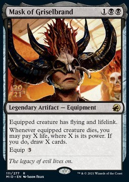 Mask of Griselbrand (V.1)⁣ - Innistrad: Midnight Hunt: Promos⁣ (Rare)⁣ [111]
