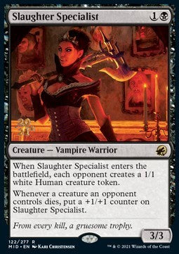 Slaughter Specialist (V.1)⁣ - Innistrad: Midnight Hunt: Promos⁣ (Rare)⁣ [122]