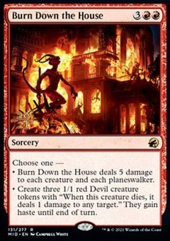 Burn Down the House (V.1)⁣ - Innistrad: Midnight Hunt: Promos⁣ (Rare)⁣ [131]