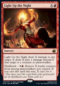Light Up the Night (V.1)⁣ - Innistrad: Midnight Hunt: Promos⁣ (Rare)⁣ [146]
