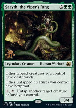 Saryth, the Viper's Fang (V.1)⁣ - Innistrad: Midnight Hunt: Promos⁣ (Rare)⁣ [197]