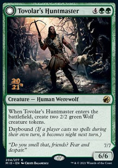 Tovolar's Huntmaster // Tovolar's Packleader⁣ - Innistrad: Midnight Hunt: Promos⁣ (Rare)⁣ [204]