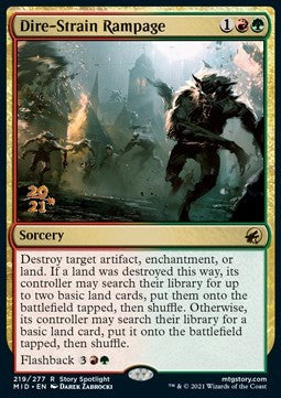 Dire-Strain Rampage (V.1)⁣ - Innistrad: Midnight Hunt: Promos⁣ (Rare)⁣ [219]